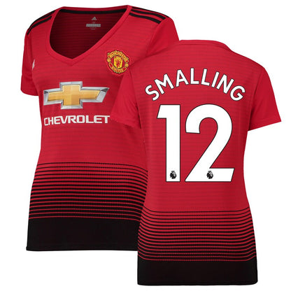 Chris Smalling Manchester United adidas Women's 18/19 Home Replica Jersey – Red