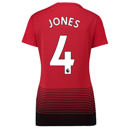 Phil Jones Manchester United adidas Women's 18/19 Home Replica Jersey – Red