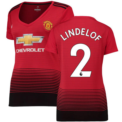 Victor Lindelof Manchester United adidas Women's 18/19 Home Replica Jersey – Red
