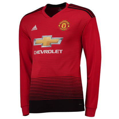Diogo Dalot Manchester United adidas 18/19 Home Long Sleeve Jersey – Red