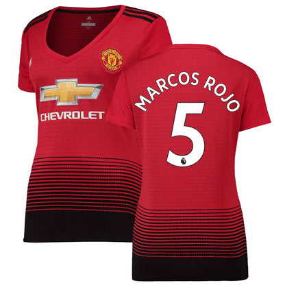 Marcos Rojo Manchester United adidas Women's 18/19 Home Replica Jersey – Red