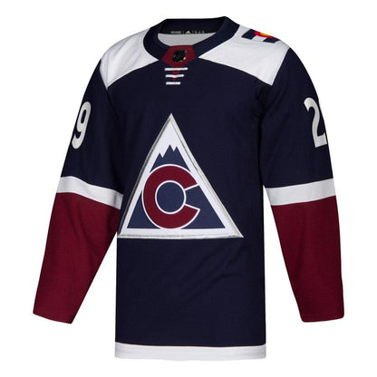 Nathan MacKinnon 29 Colorado Avalanche Alternate Authentic Player Jersey - Navy