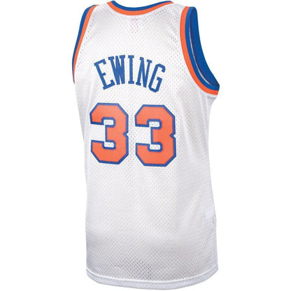 Patrick Ewing New York Knicks Hardwood Classics Platinum Swingman Jersey