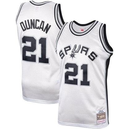 Tim Duncan San Antonio Spurs Hardwood Classics Platinum Swingman Jersey