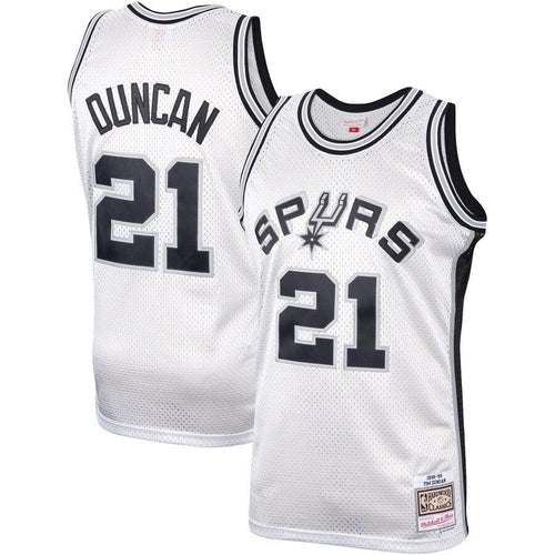 Tim Duncan San Antonio Spurs Hardwood Classics Platinum Swingman Jersey