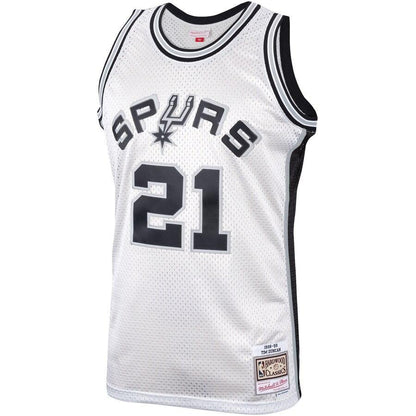 Tim Duncan San Antonio Spurs Hardwood Classics Platinum Swingman Jersey