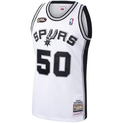 David Robinson San Antonio Spurs Hardwood Classics 1998-99 Authentic Jersey – White