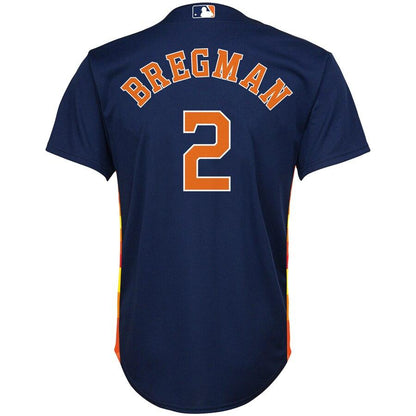 Alex Bregman 2 Houston Astros Youth Navy Alternate Official Cool Base Player Jersey