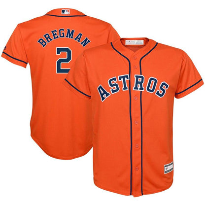 Alex Bregman 2 Houston Astros Youth Navy Alternate Official Cool Base Player Jersey