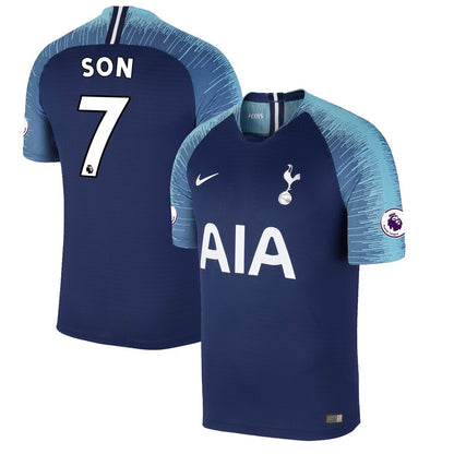 Son Heung-min Tottenham Hotspur Fanatics Branded 2018/2019 Authentic Away Jersey – Blue