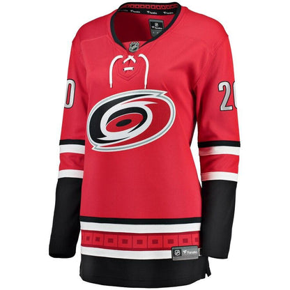 Sebastian Aho Carolina Hurricanes  Branded Women's Home Breakaway Player Jersey – Red