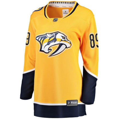 Frederick Gaudreau Nashville Predators  Branded Women's Home Breakaway Player Jersey – Gold