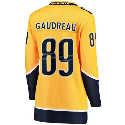 Frederick Gaudreau Nashville Predators  Branded Women's Home Breakaway Player Jersey – Gold