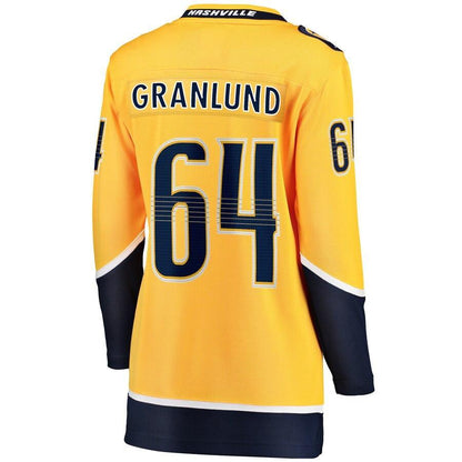 Mikael Granlund Nashville Predators  Branded Women's Home Breakaway Player Jersey – Gold