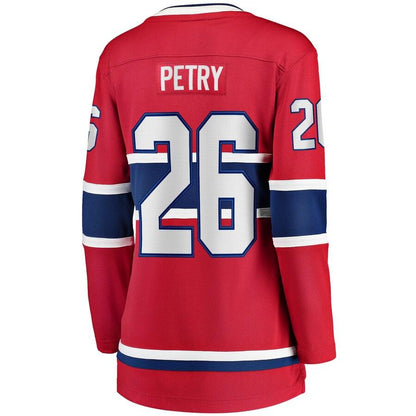 Jeff Petry 26 Montreal Canadiens Women's Red Home Breakaway Player Jersey