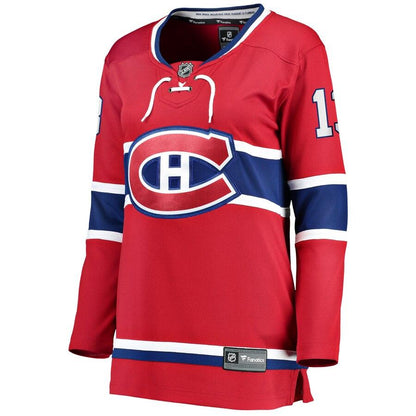 Max Domi 13 Montreal Canadiens Women's Red Home Breakaway Player Jersey