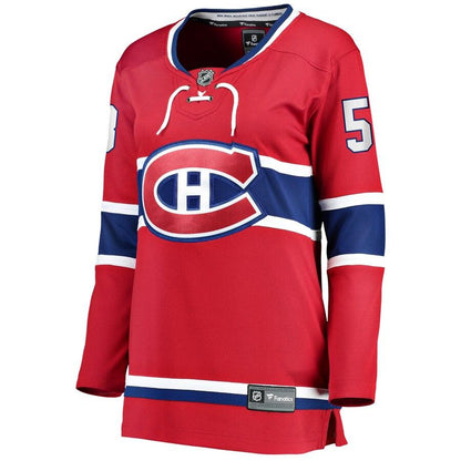 Victor Mete 53 Montreal Canadiens Women's Red Home Breakaway Player Jersey