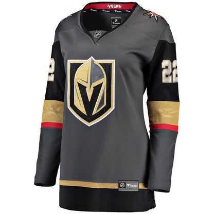 Nick Holden 22 Vegas Golden Knights Women's Black Home Breakaway Player Jersey