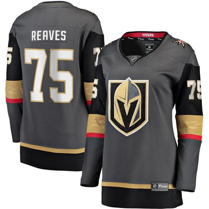 Ryan Reaves Vegas Golden Knights  Branded Women's Home Breakaway Player Jersey – Black