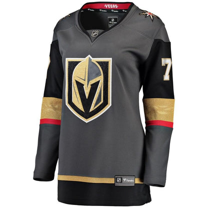 Valentin Zykov 7 Vegas Golden Knights Women's Black Home Breakaway Player Jersey