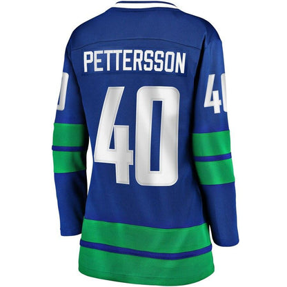 Elias Pettersson Vancouver Canucks  Branded Women's 2019/20 Alternate Premier Breakaway Player Jersey - Royal