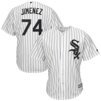 Eloy Jimenez 74 Chicago White Sox Home Cool Base Player Replica Jersey – White/Black