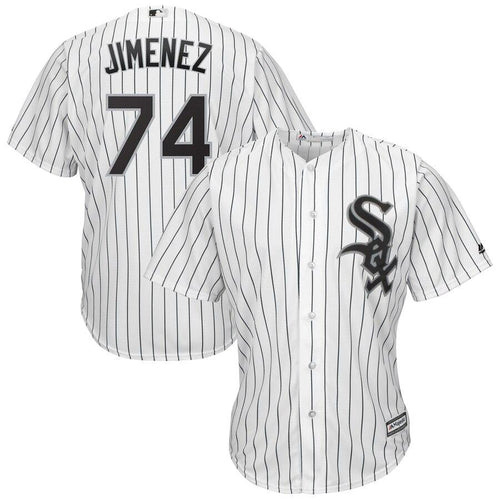 Eloy Jimenez 74 Chicago White Sox Home Cool Base Player Replica Jersey – White/Black