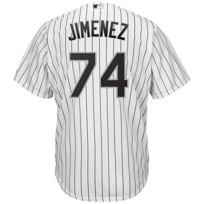 Eloy Jimenez 74 Chicago White Sox Home Cool Base Player Replica Jersey – White/Black