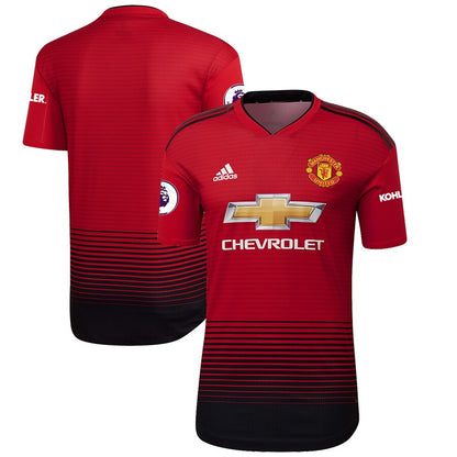 Manchester United adidas 2018/2019 Authentic Home Jersey – Red
