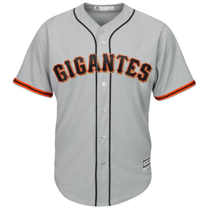Buster Posey 28 San Francisco Giants Gray Road Hispanic Heritage Cool Base Player Jersey
