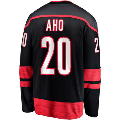 Sebastian Aho Carolina Hurricanes Branded Alternate Premier Breakaway Player Jersey – Black