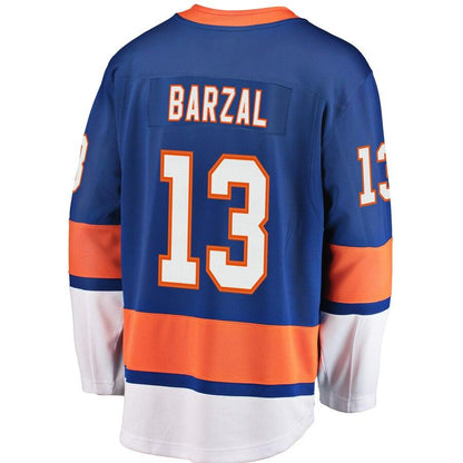 Mathew Barzal 13 New York Islanders Youth Royal Home Replica Player Jersey