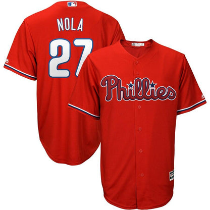 Aaron Nola 27 Philadelphia Phillies Alternate Official Cool Base Player Jersey