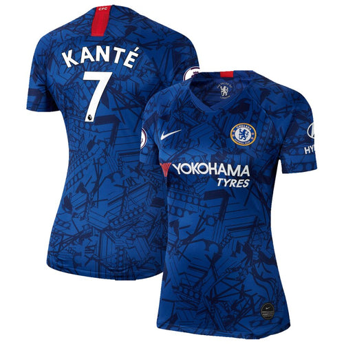 N'Golo Kante Chelsea Nike Women's 2019 Home Breathe Stadium Replica Jersey – Blue
