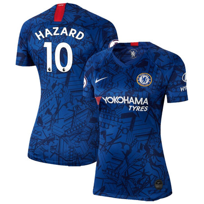 Eden Hazard Chelsea Nike Women's 2019 Home Breathe Stadium Replica Jersey – Blue