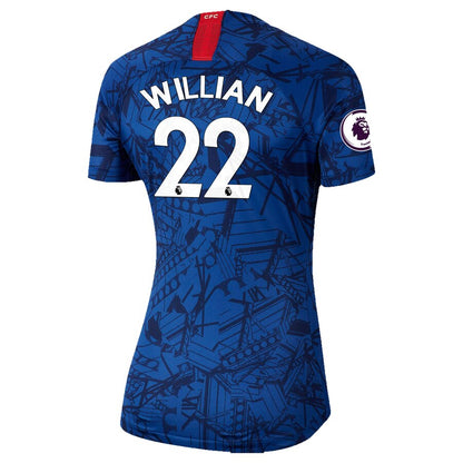 Willian Borges da Silva Chelsea Nike Women's 2019 Home Breathe Stadium Replica Jersey – Blue