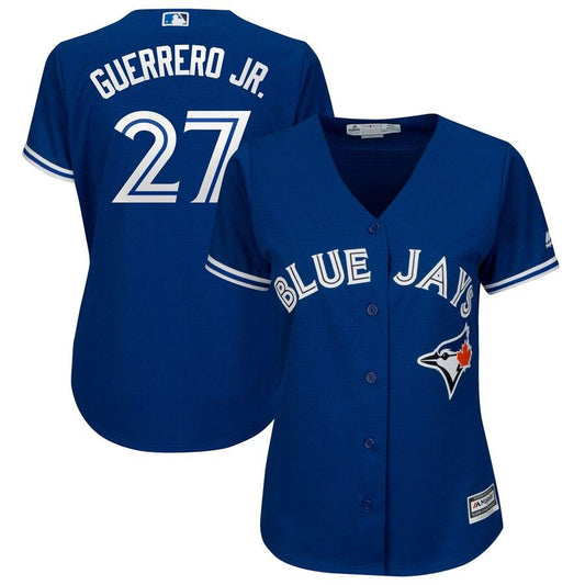 Vladimir Guerrero Jr. Toronto Blue Jays Women's Plus Size Cool Base Player Jersey – White