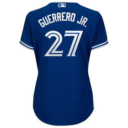 Vladimir Guerrero Jr. Toronto Blue Jays Women's Plus Size Cool Base Player Jersey – White