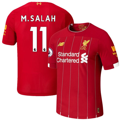 Mohamed Salah Liverpool New Balance 2019/20 Home Authentic Player Jersey – Red