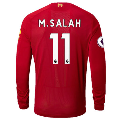 Mohamed Salah Liverpool New Balance 2019/20 Home Replica Player Long Sleeve Jersey – Red