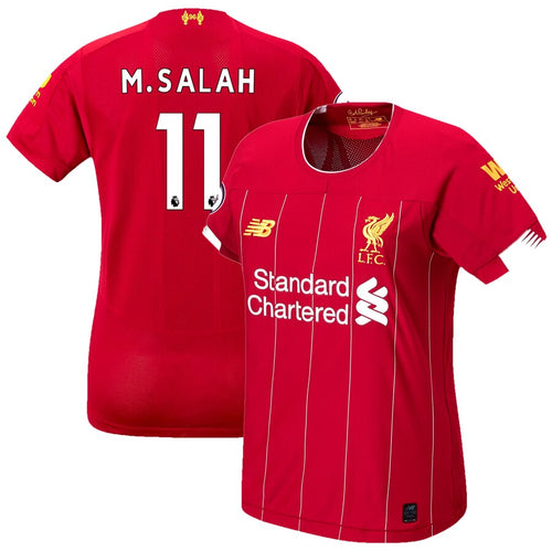 Mohamed Salah Liverpool New Balance Women's 2019/20 Home Replica Player Stadium Jersey – Red
