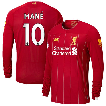 Sadio Mané Liverpool New Balance Youth 2019/20 Home Replica Player Long Sleeve Jersey – Red