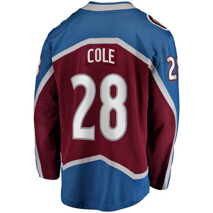 Ian Cole Colorado Avalanche  Branded Home Breakaway Player Jersey – Maroon