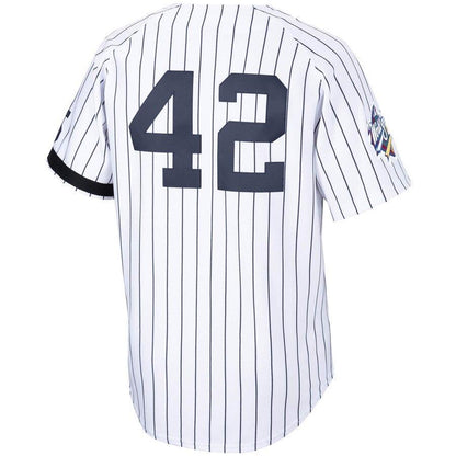 Mariano Rivera New York Yankees White/Navy Home 1999 Cooperstown Collection Authentic Jersey