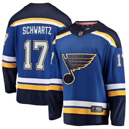 Jaden Schwartz 17 St. Louis Blues Youth Blue Breakaway Player Jersey