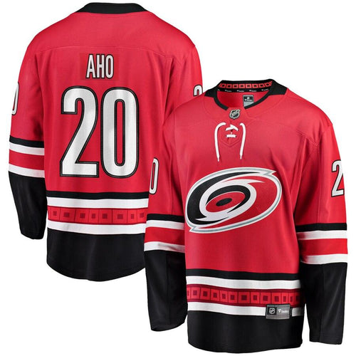 Sebastian Aho 20 Carolina Hurricanes Youth Red Breakaway Player Jersey
