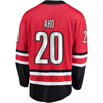 Sebastian Aho 20 Carolina Hurricanes Youth Red Breakaway Player Jersey