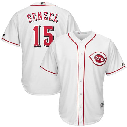 Nick Senzel Cincinnati Reds White Official Cool Base Player Jersey