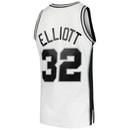 Sean Elliott San Antonio Spurs 1998-99 Hardwood Classics Swingman Jersey – White