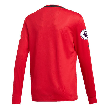 Manchester United adidas Youth 2019/20 Home Replica Long Sleeve Jersey – Red